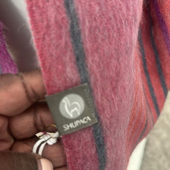 Shupaca Alpaca Blend Multi-Striped Neck Scarf - Picture 3 of 5